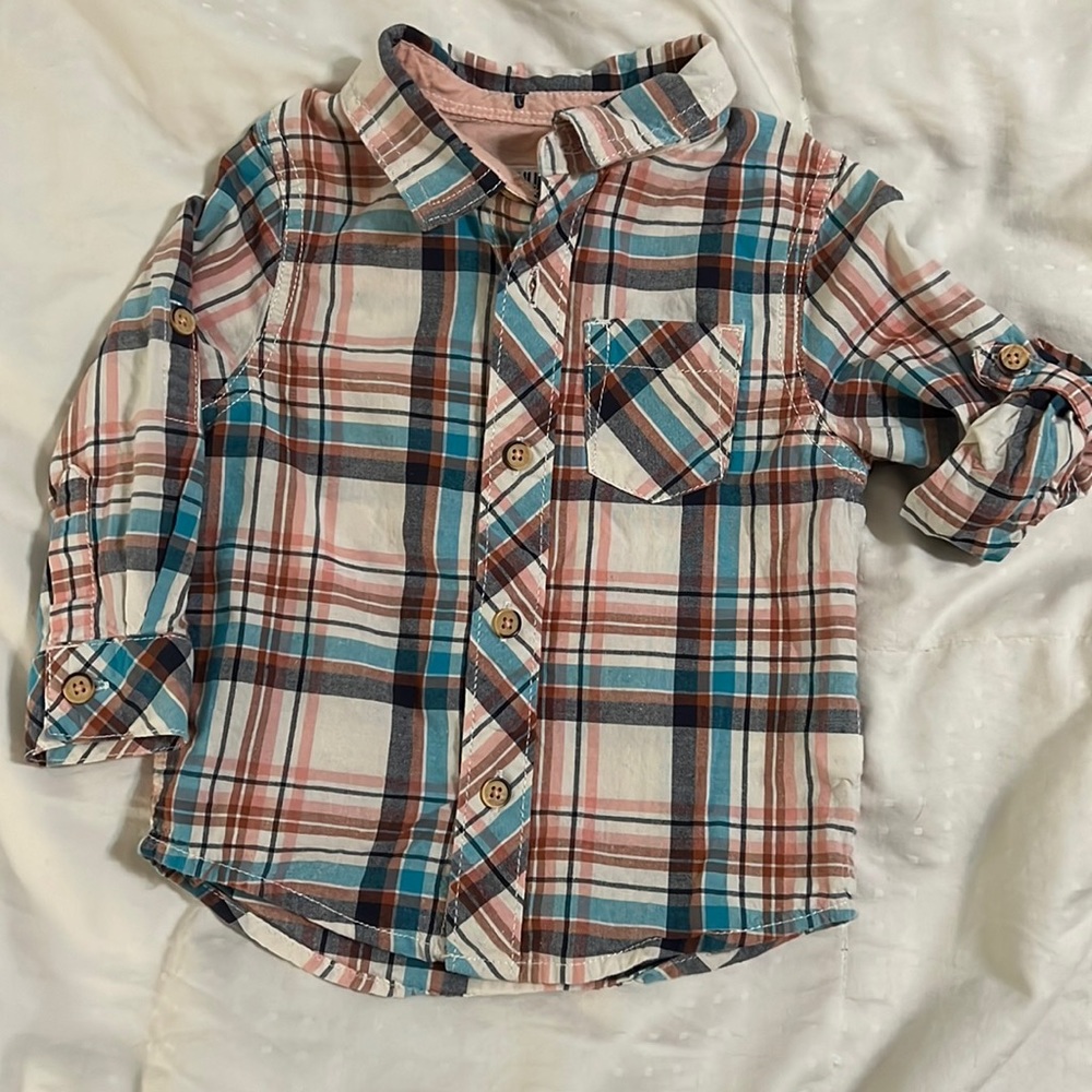 12 month flannel Oshkosh